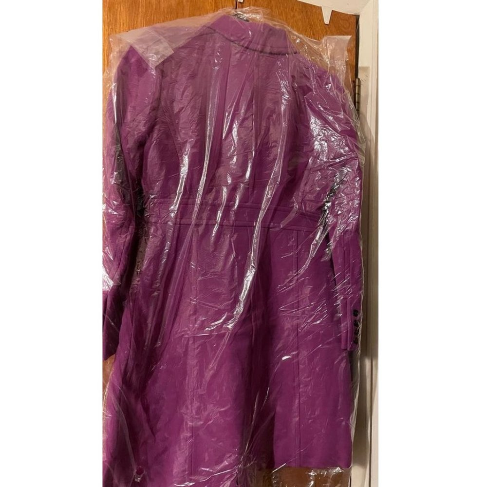 NWT JCREW 2 4 Malia Obama Magenta Fresh Plum DOUBLE CLOTH LADY DAY WOOL COAT - Picture 15 of 16